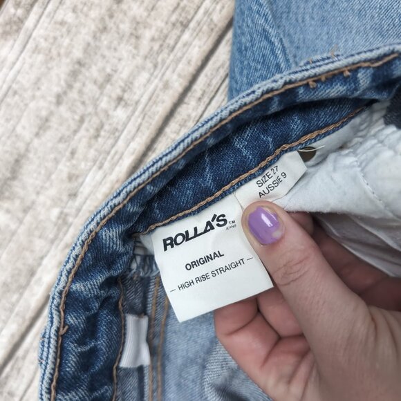Rolla's Original High Rise Straight Jeans Women Size 27 - Picture 10 of 12